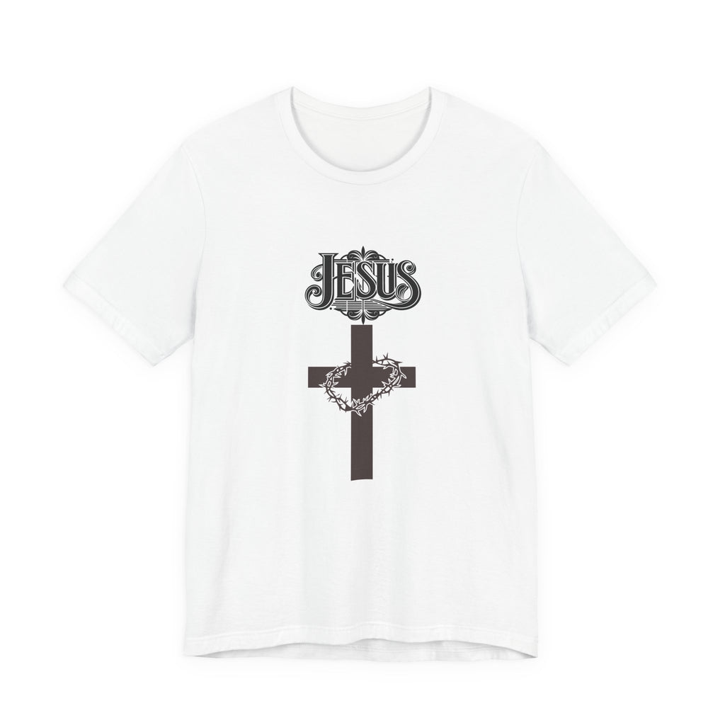 Jesus Cross T‑Shirt — Vintage Floral Christian Tee