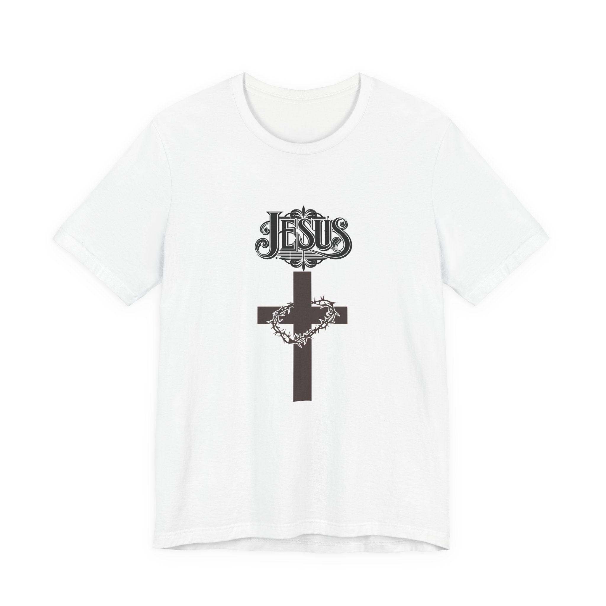 Jesus Cross T‑Shirt — Vintage Floral Christian Tee