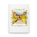Lemon Toast Hardcover Journal — Cheers to New Memories