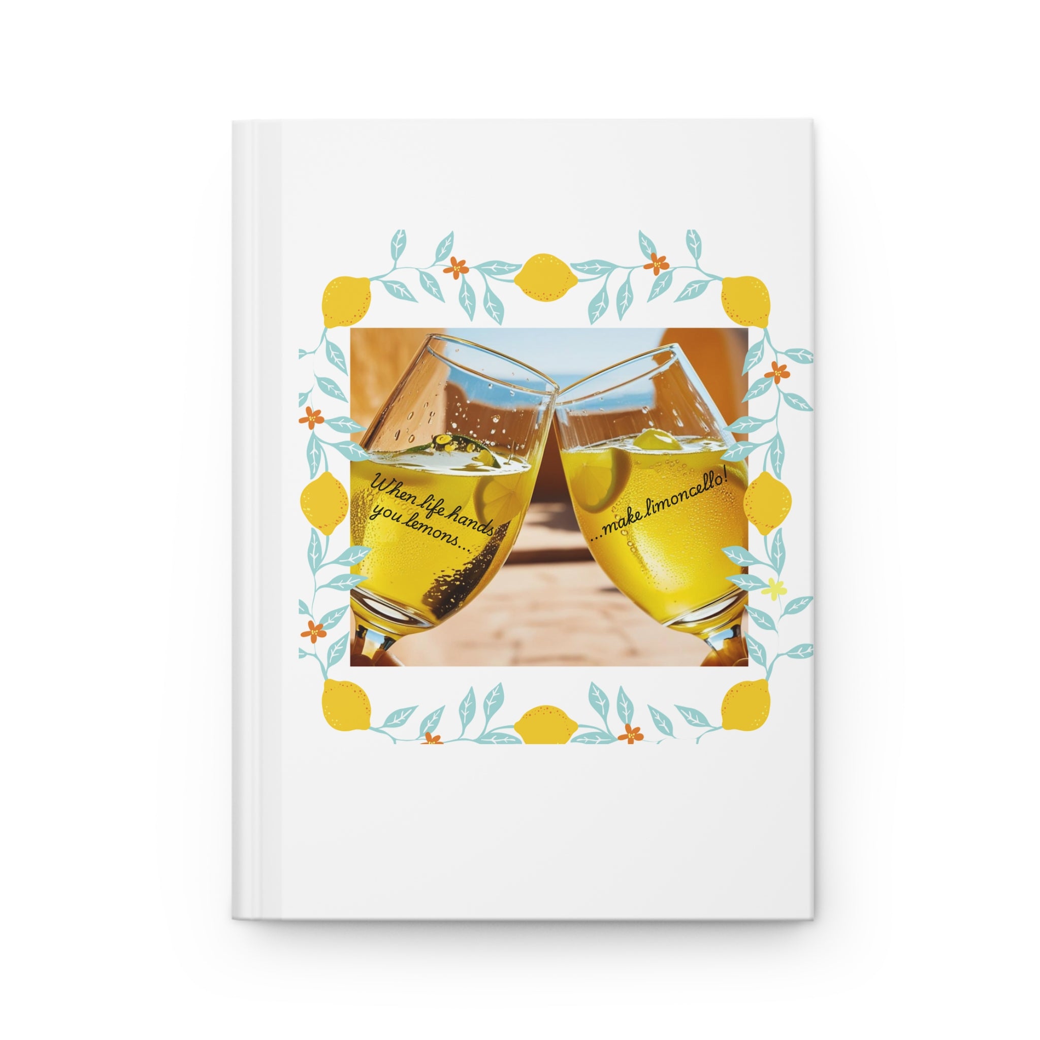 Lemon Toast Hardcover Journal — Cheers to New Memories