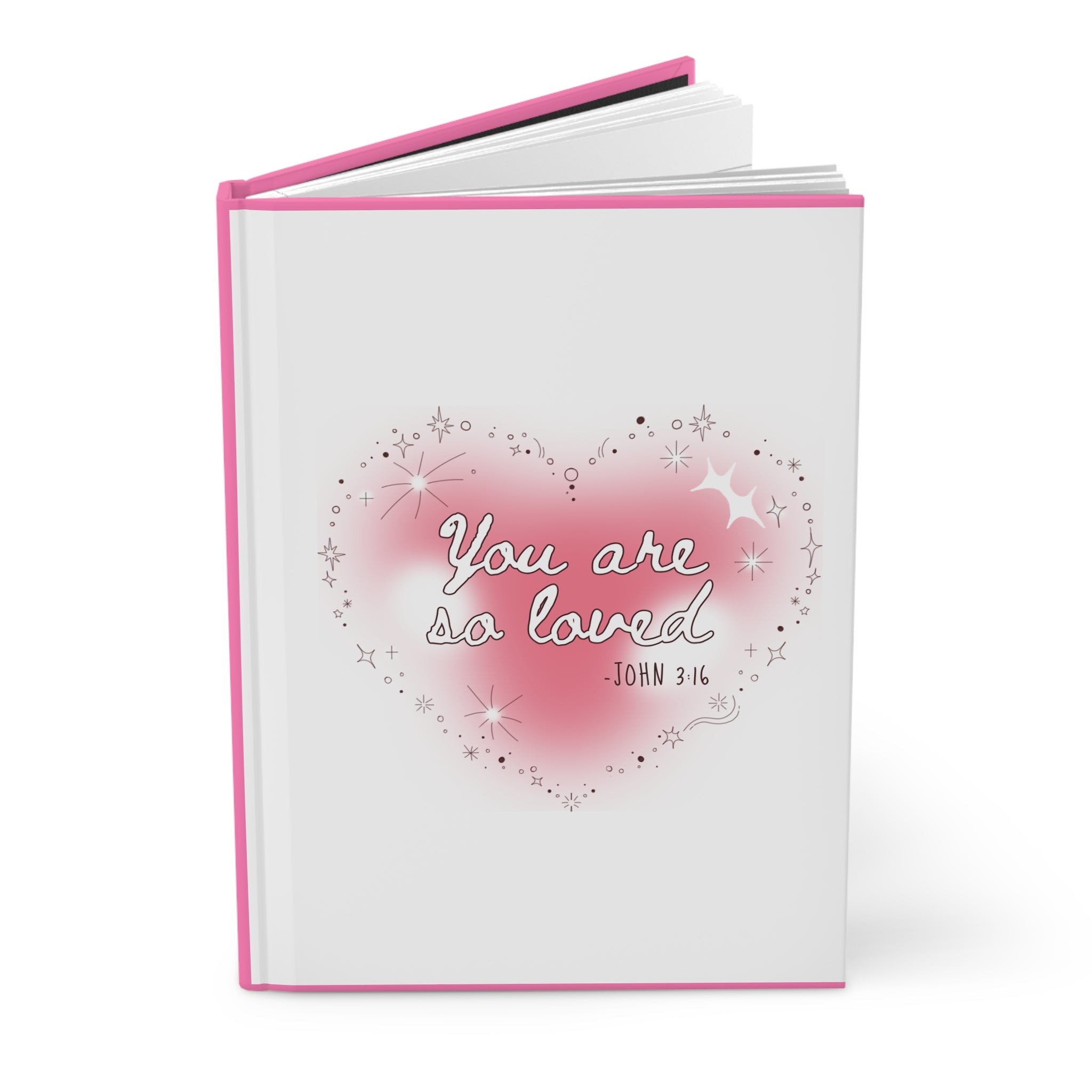 You Are So Loved Hardcover Journal — Christian Inspirational Prayer Notebook (John 3:16)