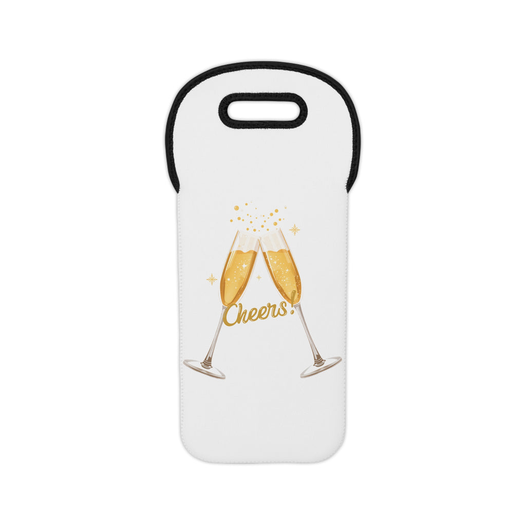 Cheers Champagne Wine Tote Bag — Insulated Bottle Carrier for Gifts & Celebrations